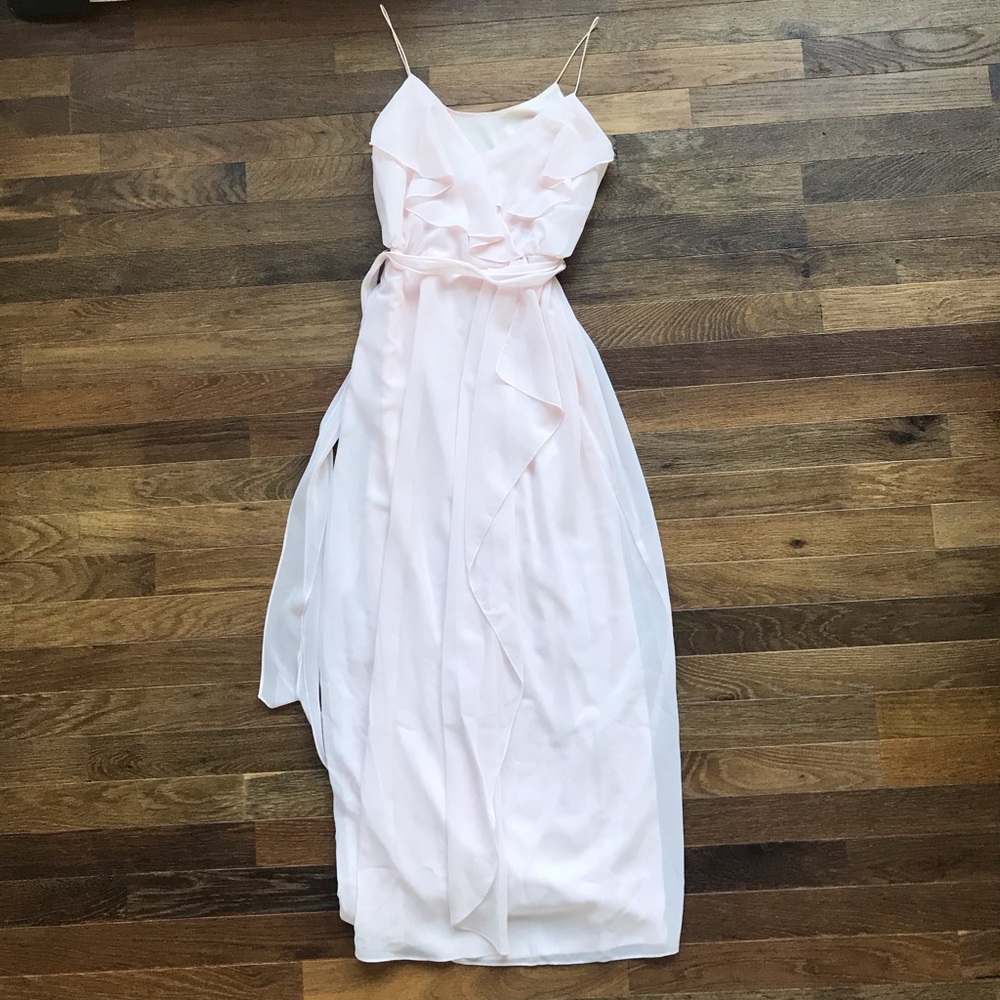 Blush bridesmaid dress